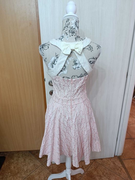 Rochie de vară roz deschis Lashez
