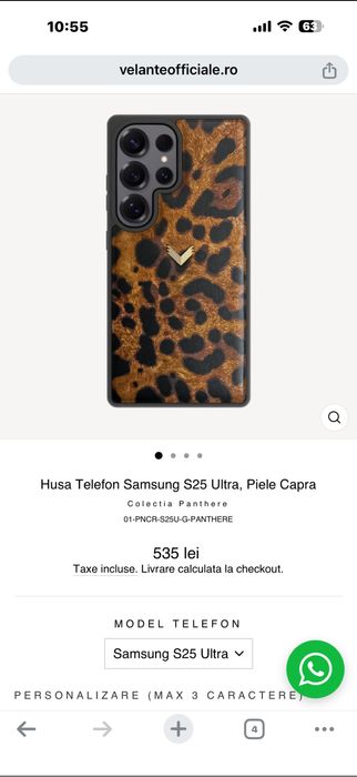 Husa Velante piele S25 Ultra