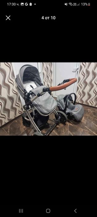 Бебешка количка Moni Polly 3v1