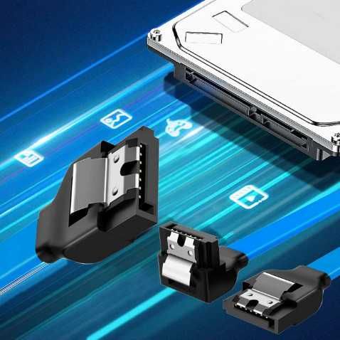 Комплект SSD кабели към дънна платка, 6 броя по 1 метър, SATA