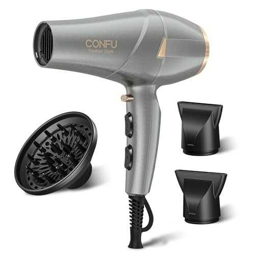 CONFU йонен сешоар 2300W с дифузер и концентратор