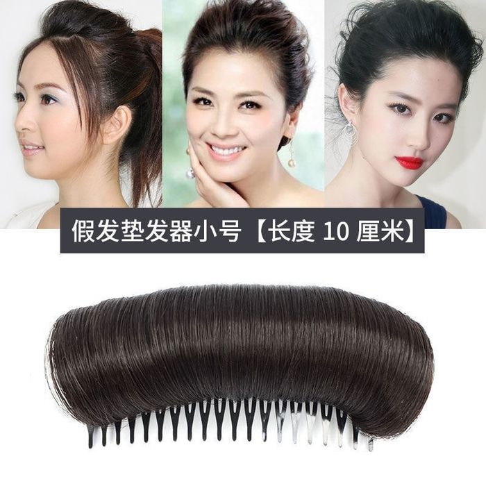 Волосы на заколке, подушки для объема волос