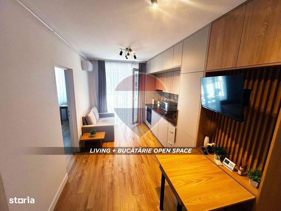 De închiriat: Apartament 2 camere, bloc nou + loc de parcare inclus