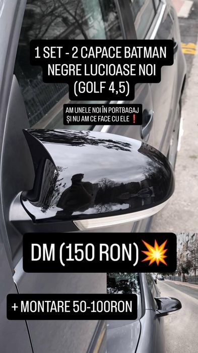 1 set - 2 capace batman black lucios