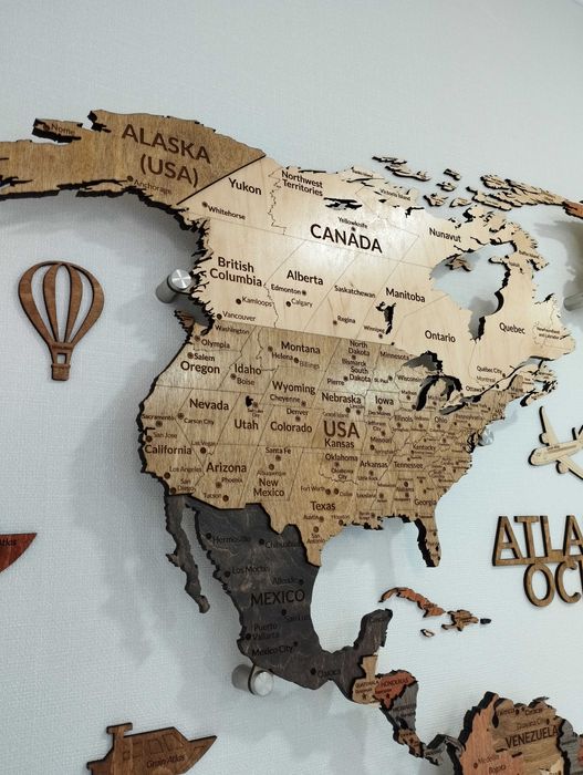 3d karta, 3d karta mira, 3д карта мира, 3D Yog‘och Dunyo Xaritalari