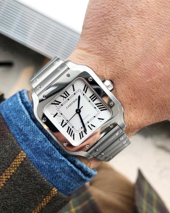 cartier santos 100xl метал