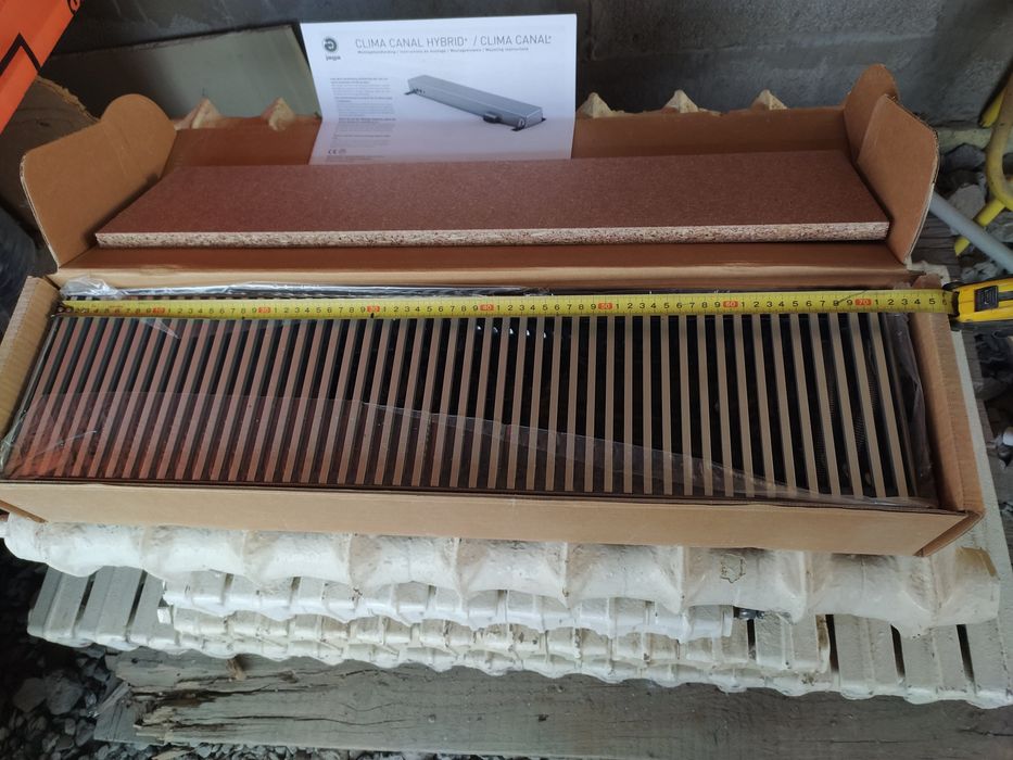 Продам внутрипольный конвектор с вентилятором