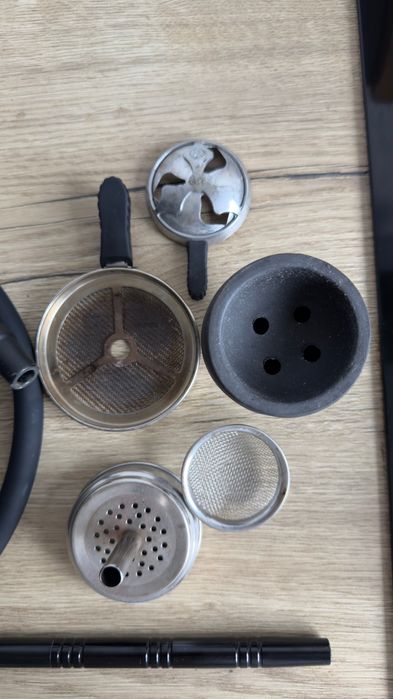 Narghilea sisha Amy Deluxe Alu Brilli Negru-Verde