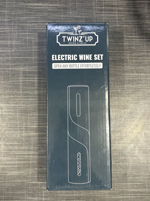 Електрически тирбушон Twinz’up 6в1 – комплект за вино, нов