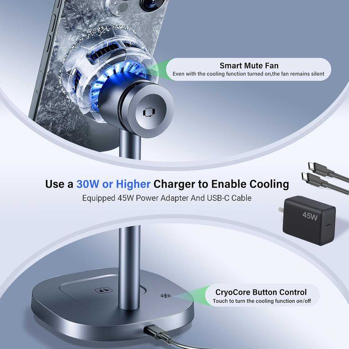 Безжично зарядно MOGU 3-in-1 MagSafe 15W