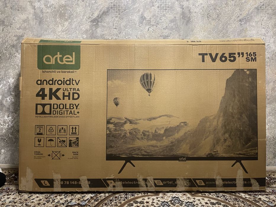 Artel Android TV 65” 4K Ultra HD, Dolby Digital