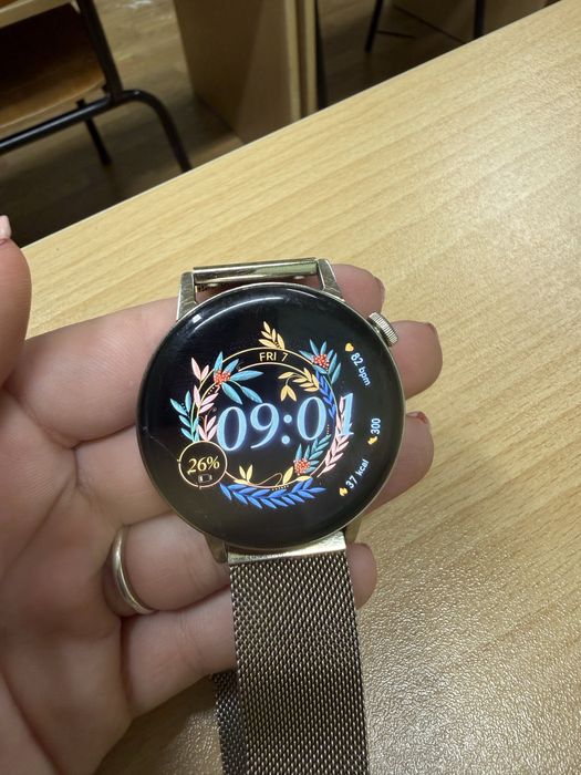 Смарт часовник Huawei Watch GT3, 42 mm, Leather strap, White