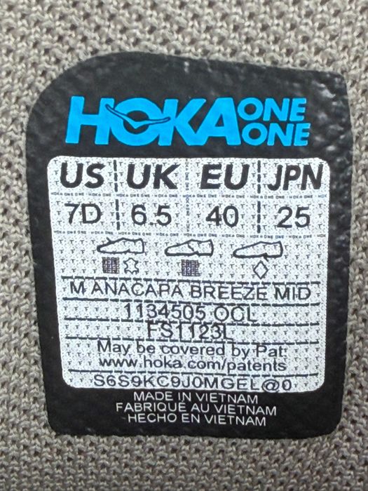 Hoka Anacapa Breeze Mid, mărimea 40 – stare foarte bună, cutie + bon