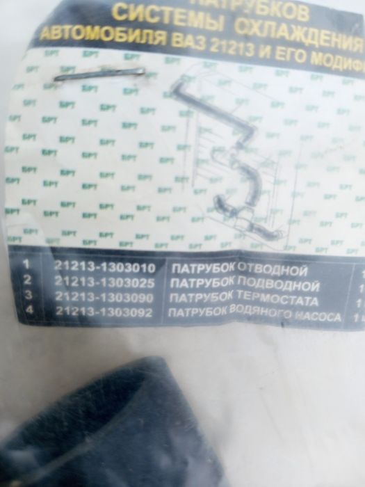 Патрубки системы охлаждения