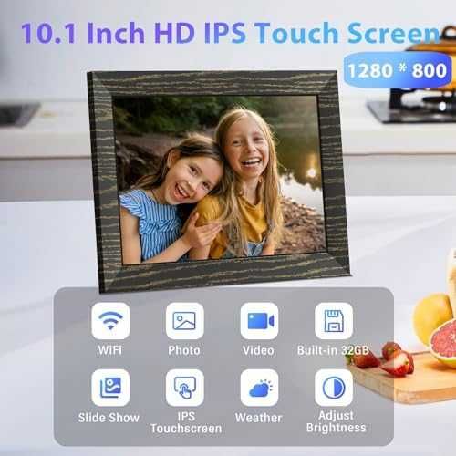 Нова цифрова WiFi Фото Рамка 10.1" с Тъч Екран и 32GB Памет за снимки