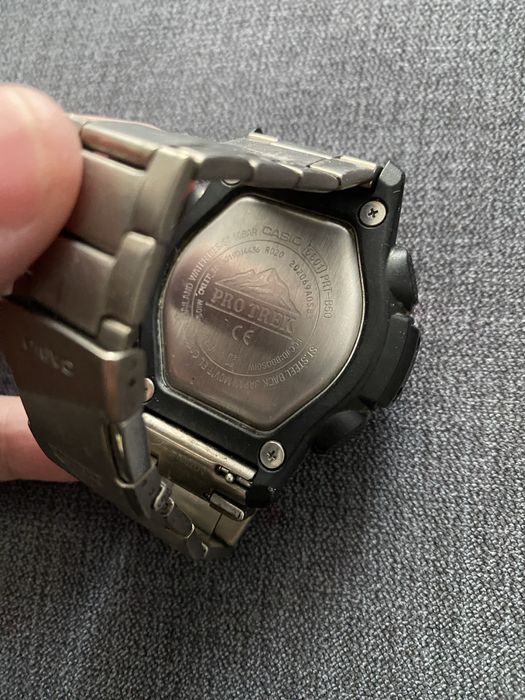 Ceas Casio Pro Trek 5601 PRT-B50 Curea Titan