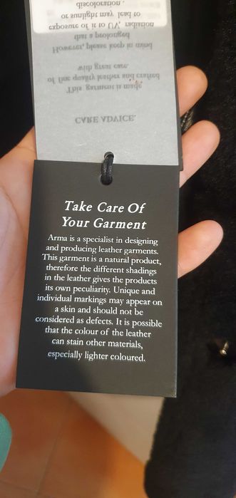 Дамско кожено палто  ARMA с две лица