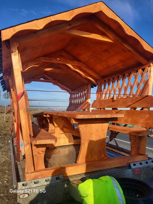 Foisor lemn masiv rustic