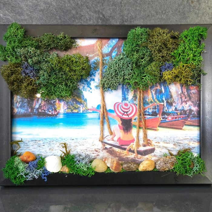 Картини за всеки повод декорирани със скандинавски мъх