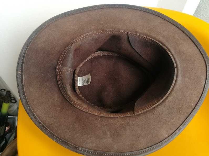 каубойска шапка дебела естествена кожа