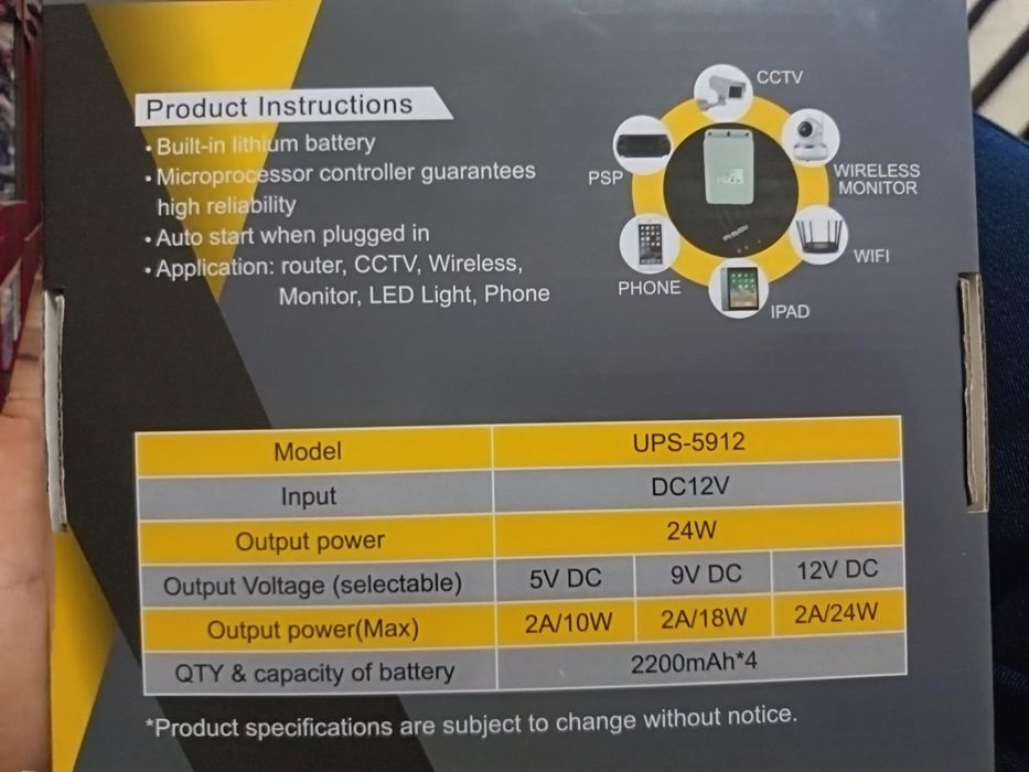 WiFi Camera UPS  sotiladi