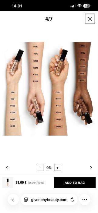 Givenchy Prisme Libre Skin-caring concealer N80