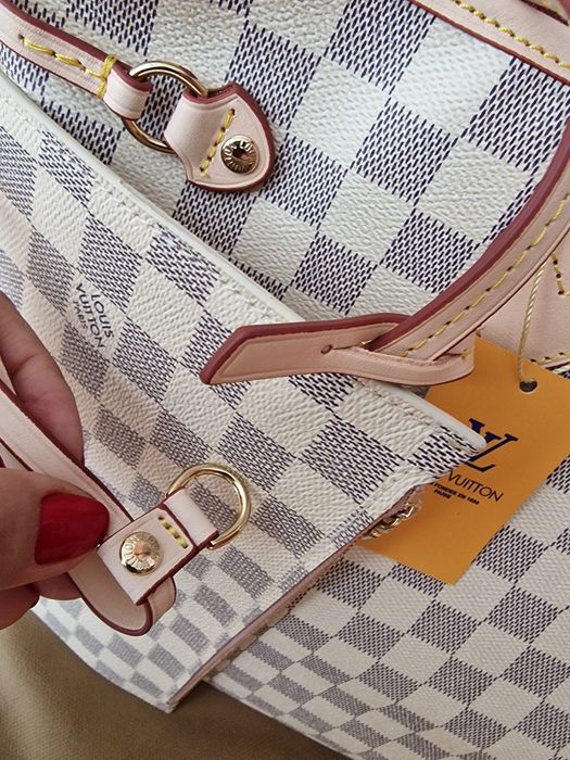 Geanta damă LV Neverfull piele naturala, saculet,certificat,card,etich