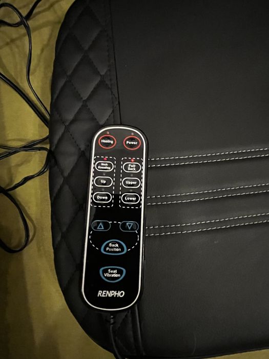 Husa de scaun pentru masaj shiatsu cu trei zone de masaj