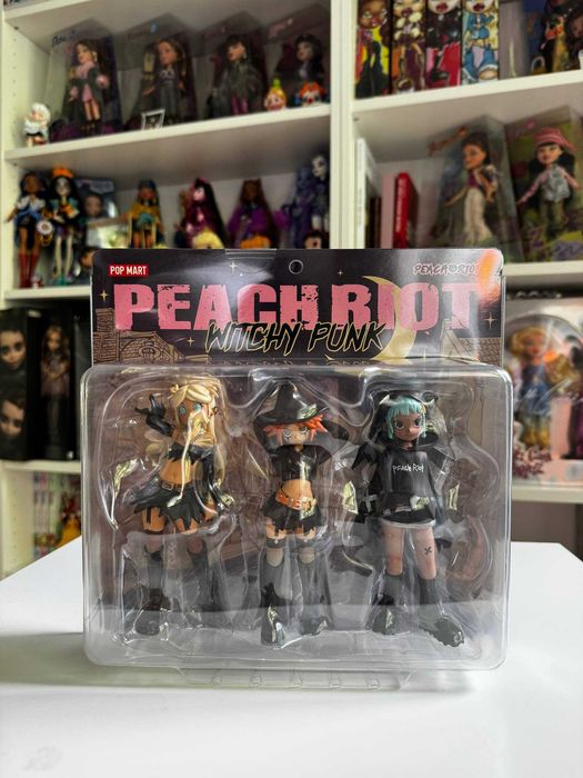 POP MART Peach Riot Witchy Punk Figures Vinyl Toy Gigi Poppy Frankie Witch Style