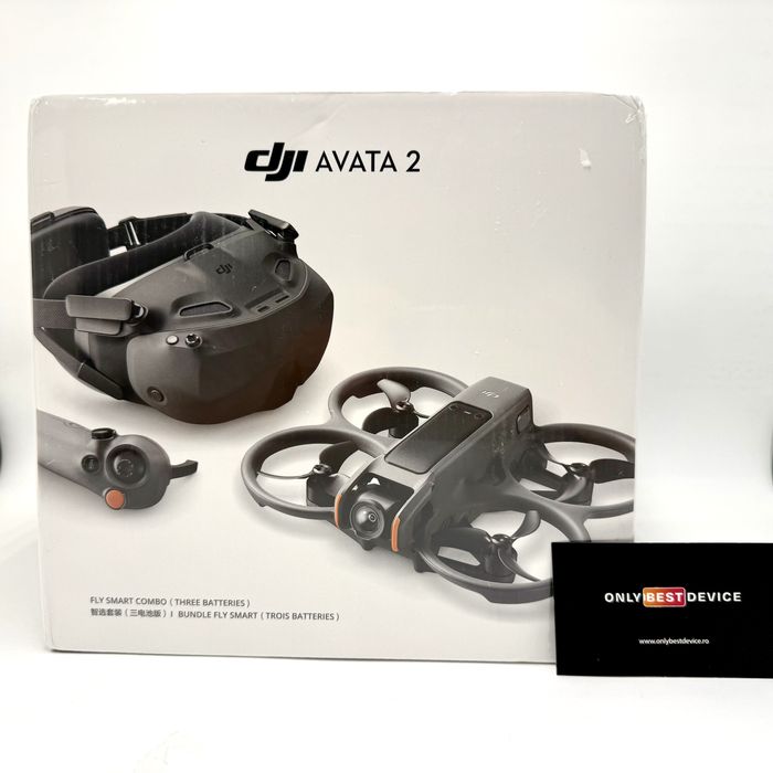 Drona DJI Avata 2 Fly Smart Combo 3 baterii