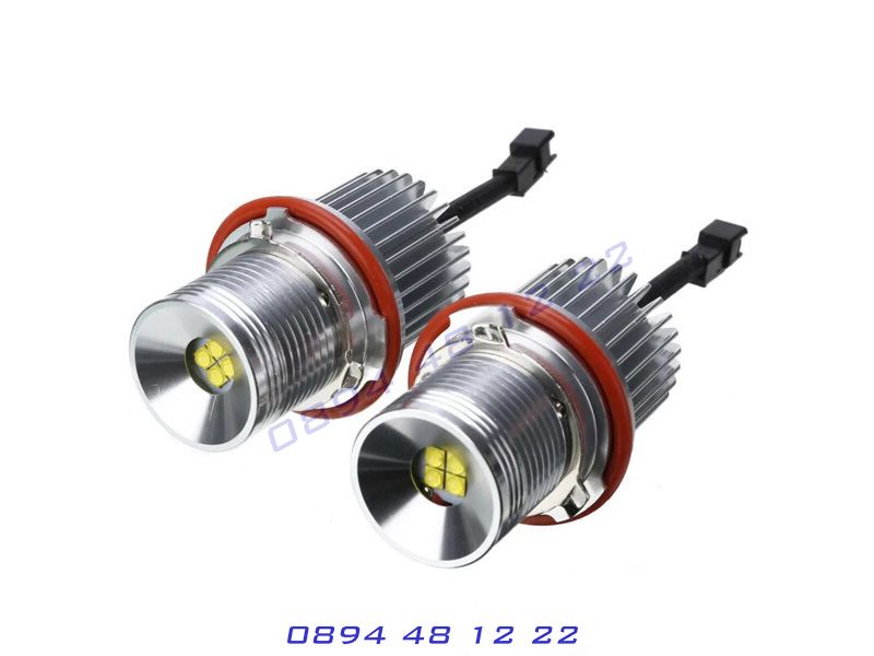 Най-мощните LED крушки за Angel Eyes на Bmw E39 E60 X3 X5 ЛЕД Ангелски