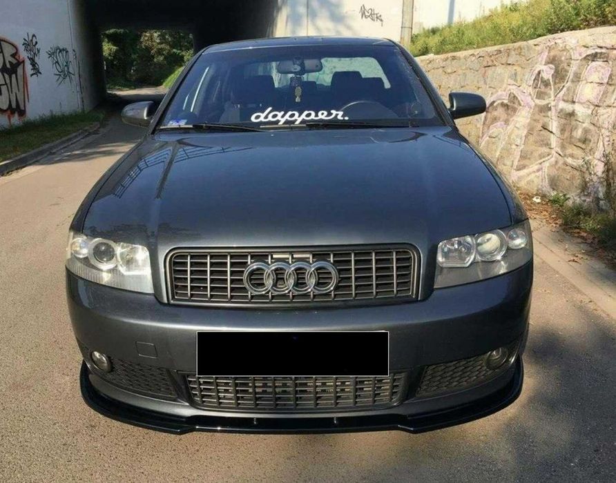 Преден лип спойлер за ауди а4 с4 б6 с лайн / audi a4 s4 b6 lip spoiler s line / добавка за предна броня / нож