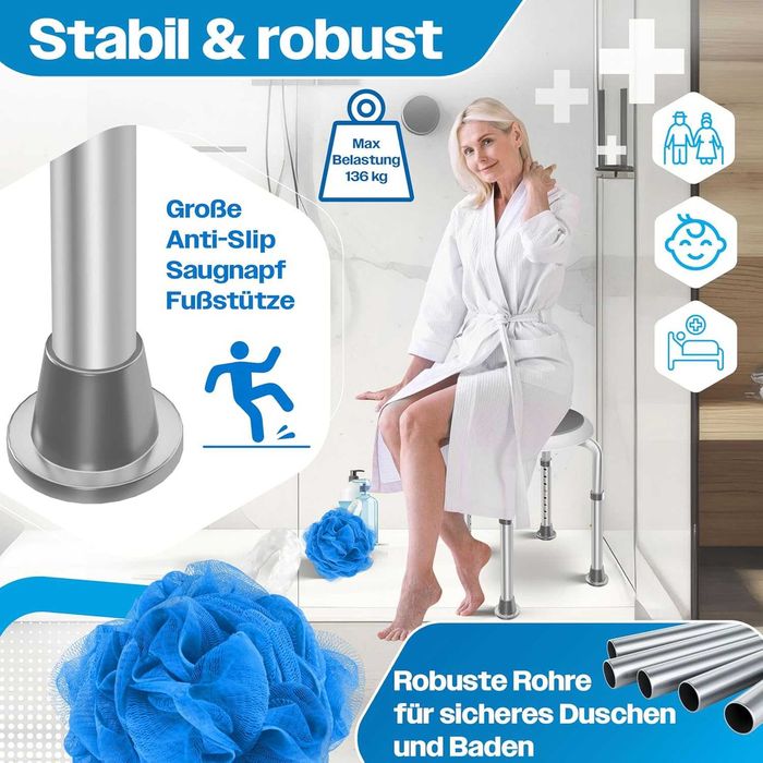 Стол за баня/душ с въртяща се на 360° основа- НОВ