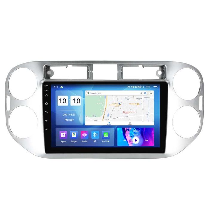 Navigatie Android 14 VW TIGUAN 2008+ Waze CarPlay YouTube + CAMERA
