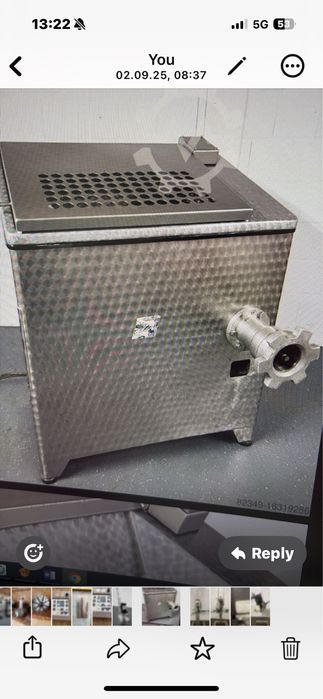 Месомелачка „KOLBE“-130 mm с подаващ шнек