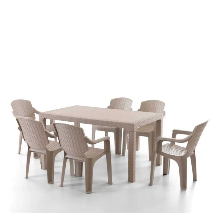 Комплект маса с 6 стола – стил и удобство за вашата тераса