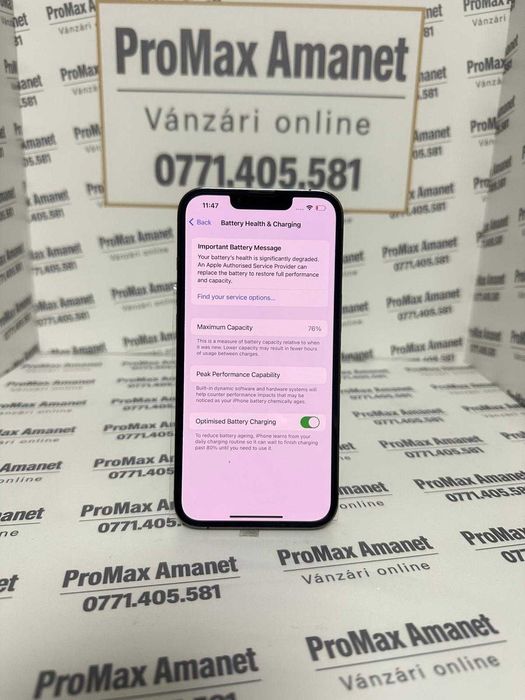 Iphone 13 PRO 128GB 76% ProMax Amanet