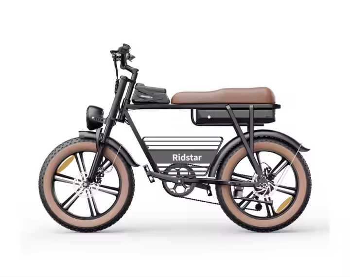 Електрически велосипед Ridstar CR20 – 1000W, 48V, 20" Fat гуми, 15Ah