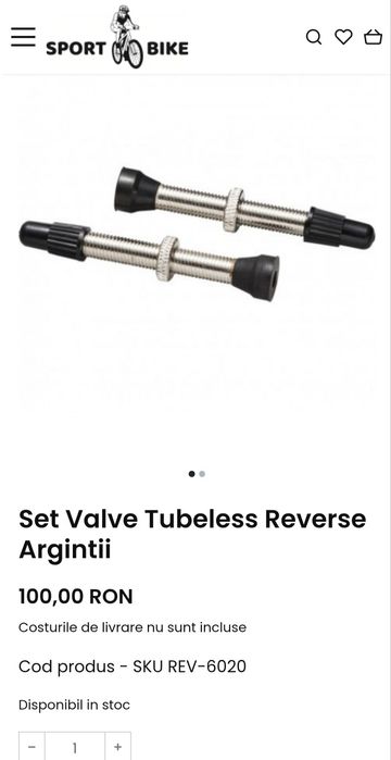 Valve tubeless presta, noi