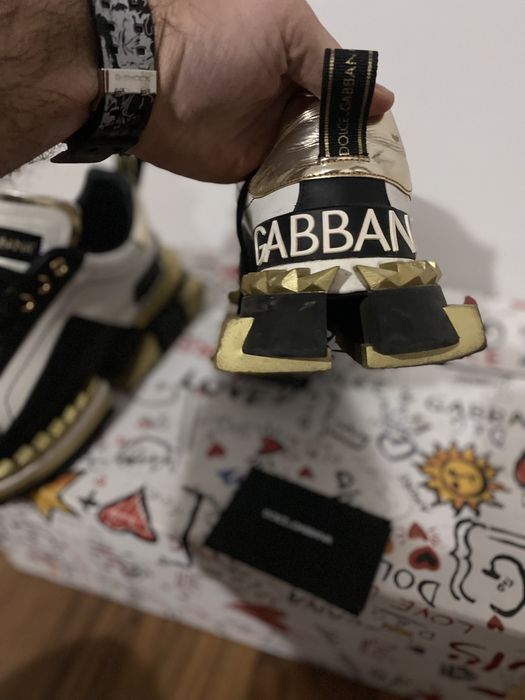 Adidasi Dolce & Gabbana King nr 40 originali gold