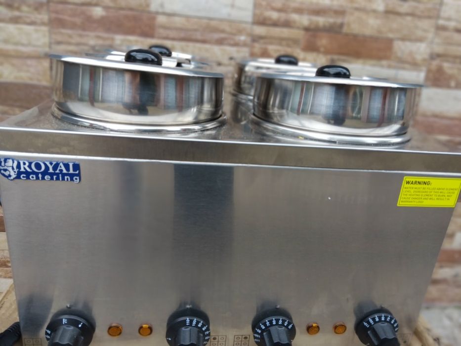Catering rcbm4/4r Отоплител за Супи Ястия 4х150W за Събития на открито  Кетъринг Диспенсър за Супи Ястия