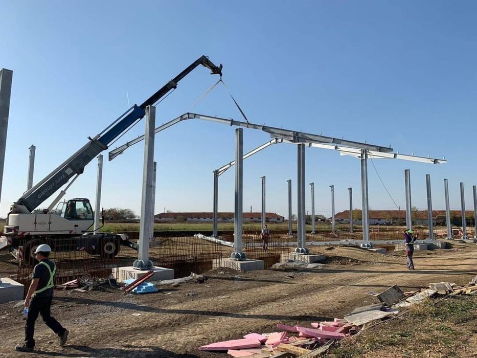 Vand hala metalice oferim proiect fundatii pardoseli beton panouri dok