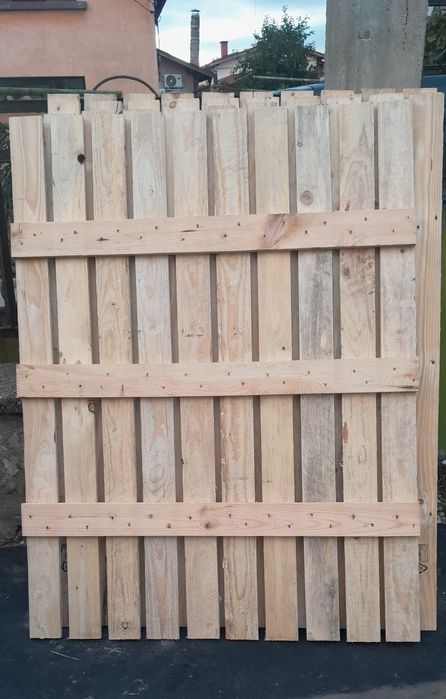 Дървени оградни пана , скари, дъски, летви, пано ограда. Размер 150см.