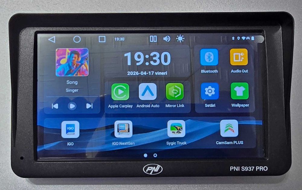 GPS tancul mic - S937 PRO 4GB RAM 64GB STOCARE 7 inch Android 13 WiFi CarPlay si Android Auto NETFLIX DISCOUNT 30 LEI