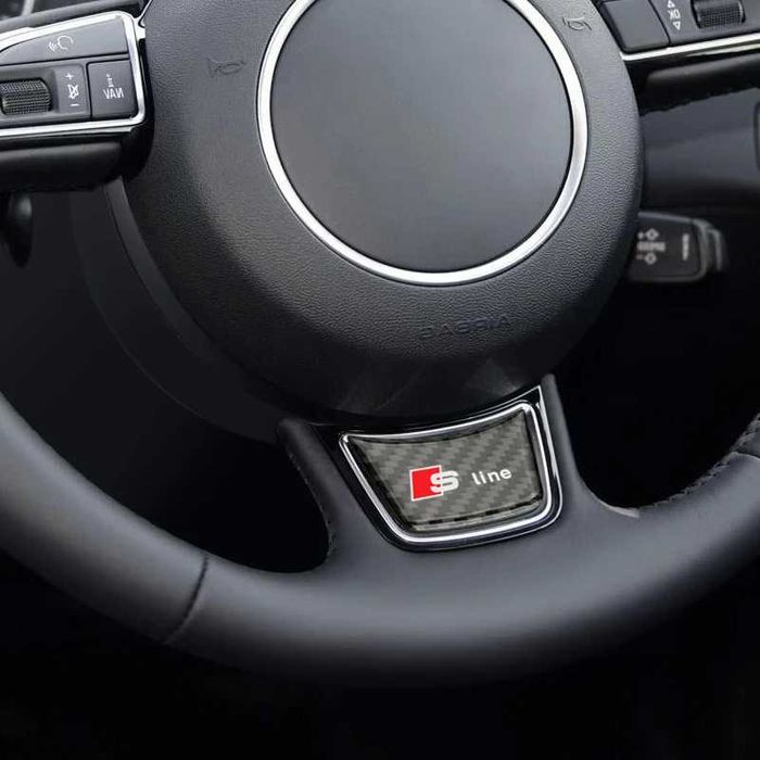 S-Line и Quattro емблема, стикер, бадж, лого за Audi, залепяща се