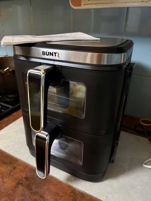 air fryer cu 2 cosuri