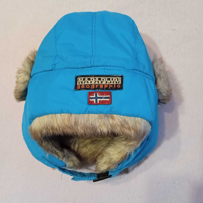 КАТО НОВА NAPAPIJRI 100% ОРИГИНАЛНА детска ушанка зимна шапка Напапири