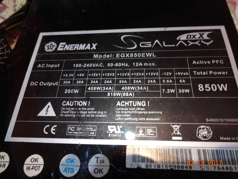 Enermax Galaxy 850W