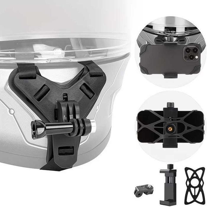 Комплект монтажи за каска - За GoPro, DJI, Insta360 и Телефон