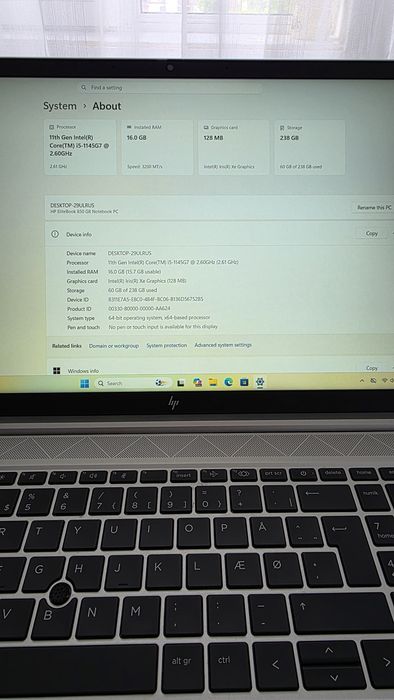 Hp EliteBook 850 G8 Intel i.5 1145G7 16 gb ddr4!!!